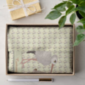 Klassischer Storch (neutral) 2 Seidenpapier (Geschenk)