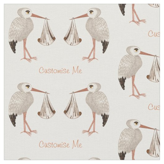 Klassischer Storch (neutral) 2 Stoff (Nahaufnahme)