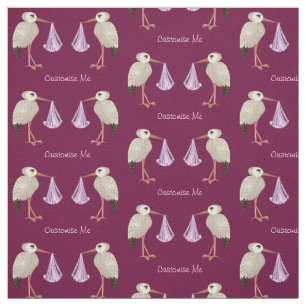 Klassischer Storch (Rosa) 1 Stoff