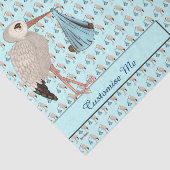 Klassischer Stork (blau) 2 Seidenpapier (Ausschnitt)