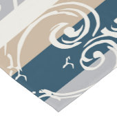 Klassischer Streifen und wirbelnder Tischrunner Kurzer Tischläufer (Ecke)