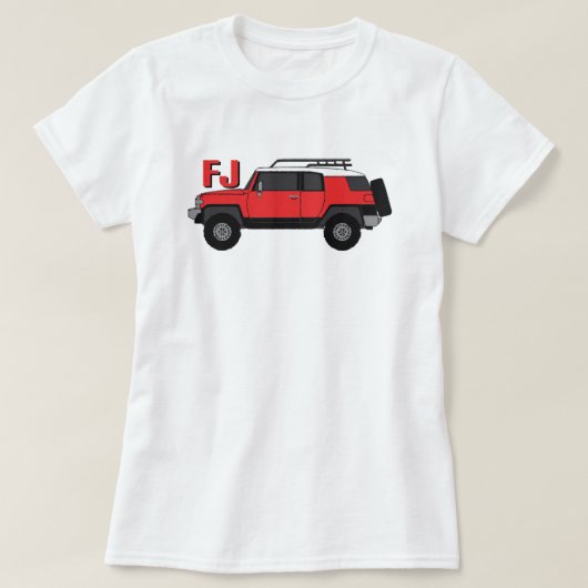 KLASSISCHER SUV T - SHIRT TOYOTA FJ KREUZER- (Design vorne)