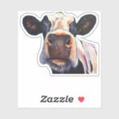 Klassischer T - Shirt der Heiligen Kuh Aufkleber (Blatt)