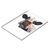 Klassischer T - Shirt der Heiligen Kuh Notizblock (Linke Seite)