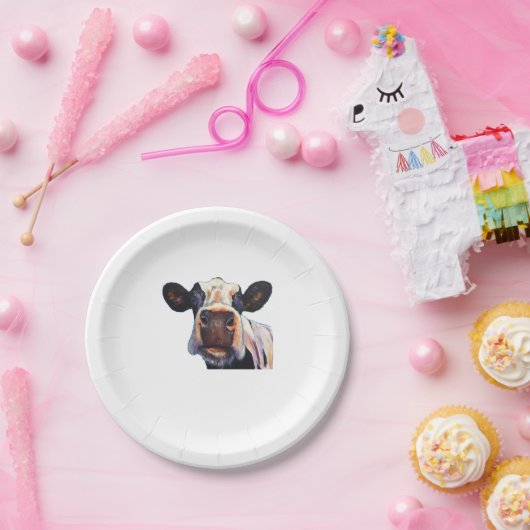 Klassischer T - Shirt der Heiligen Kuh Pappteller (Party)