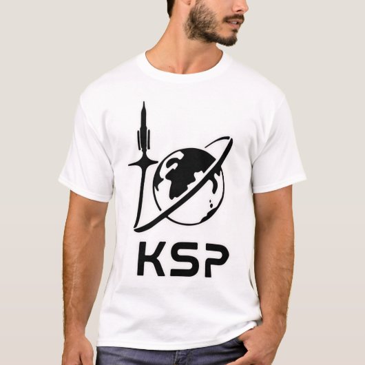 Klassischer T - Shirt der KSP Space Agency (Vorderseite)