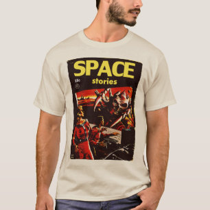 Klassischer T - Shirt der Raumgeschichten der 60er