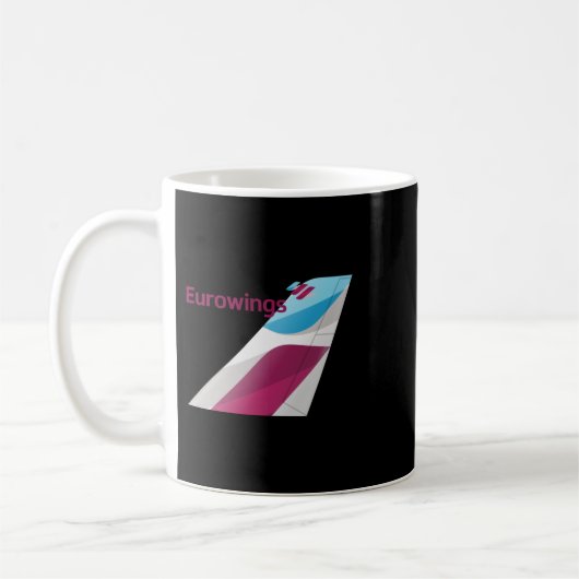 Klassischer T - Shirt des Eurowings-Logos Kaffeetasse (Links)