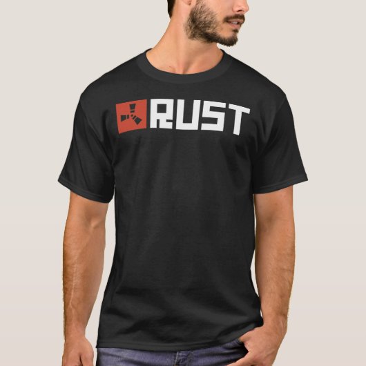 Klassischer T - Shirt für das Rust-Game-Logo (Vorderseite)
