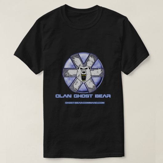 Klassischer T - Shirt für Ghost Bear Community-Log (Design vorne)