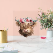 Klassischer T - Shirt für Hochland-Kuh-Malerei Acrylschild (Hochzeit)