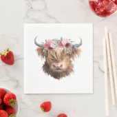 Klassischer T - Shirt für Hochland-Kuh-Malerei Serviette (Beispiel)