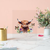 Klassischer T - Shirt für Langhaarige Babykühe Acrylschild (Hochzeit)