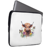 Klassischer T - Shirt für Langhaarige Babykühe Laptopschutzhülle (Vorne Rechts)