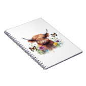 Klassischer T - Shirt für Langhaarige Babykühe Notizblock (Rechte Seite)