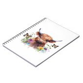 Klassischer T - Shirt für Langhaarige Babykühe Notizblock (Linke Seite)