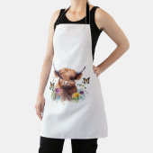 Klassischer T - Shirt für Langhaarige Babykühe Schürze (InSitu)