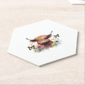 Klassischer T - Shirt für Langhaarige Babykühe Untersetzer (angewinkelt)