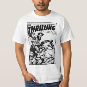 Klassischer T - Shirt für Thrilling Comic der 50er