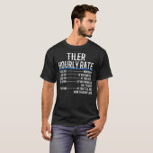 Klassischer T - Shirt für Tiler-Stundensätze (Vorne ganz)