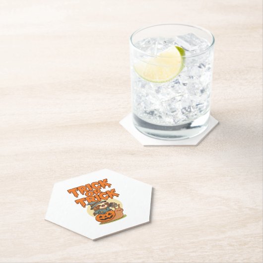 Klassischer T - Shirt für Trick oder Treat Untersetzer (Vor Ort)