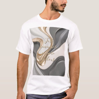 Klassischer T - Shirt in abstrakter Grafik