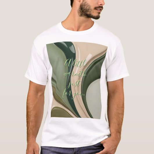Klassischer T - Shirt in abstrakter Grafik (Vorderseite)
