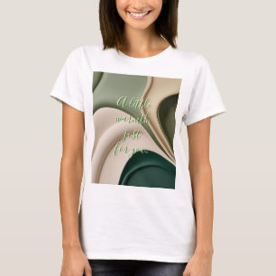 Klassischer T - Shirt in abstrakter Grafik