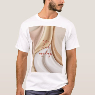 Klassischer T - Shirt in abstrakter Grafik