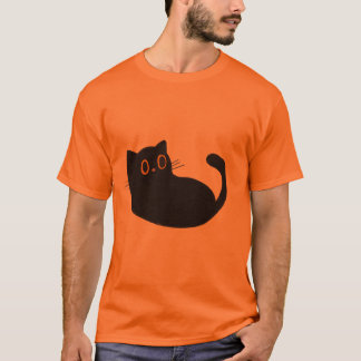 Klassischer T - Shirt, KatzenCartoon T-Shirt