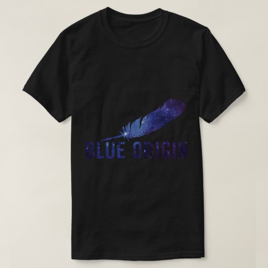 Klassischer T - Shirt mit Blue-Origin-Logo (Design vorne)
