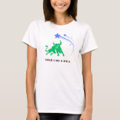 Klassischer T - Shirt mit Bull-Design (Vorderseite)