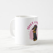 Klassischer T - Shirt mit kurzer und schlichter Da Kaffeetasse (Vorderseite Links)