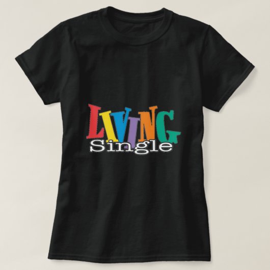 Klassischer T - Shirt von Living Single-Logos (Design vorne)