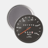 Klassischer Tachometer 911 (alter luftgekühlter Wa Magnet (Vorderseite/Rückseite)