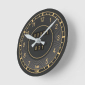 Klassischer Tachometer Uhr (Winkel)