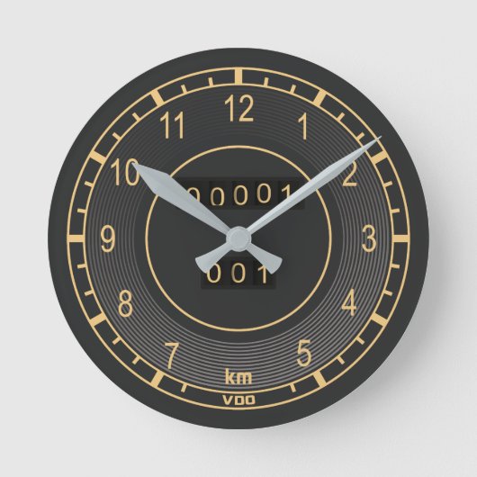 Klassischer Tachometer Uhr (Vorderseite)