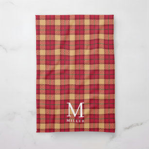 Klassischer Tartan-Karo-Weihnachten Geschirrtuch
