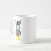 Klassischer Tassen mit Teal Rabbit Top Hat (Vorderseite Links)