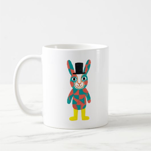Klassischer Tassen mit Teal Rabbit Top Hat (Links)