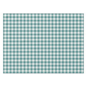 Klassischer Teal-Picknick-Gingham-Karo Tischdecke (Vorderseite (Horizontal))