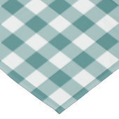 Klassischer Teal-Picknick-Gingham-Karo Tischdecke (Schrägansicht)