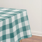 Klassischer Teal-Picknick-Gingham-Karo Tischdecke (Beispiel)