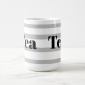 Klassischer Teebecher - Graue Ringe Kaffeetasse (Mittel)