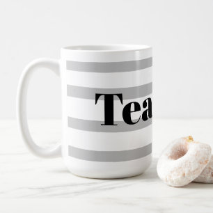 Klassischer Teebecher - Graue Ringe Kaffeetasse