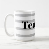 Klassischer Teebecher - Graue Ringe Kaffeetasse (Links)