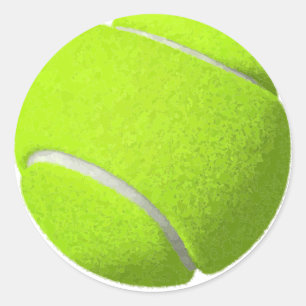 Klassischer Tennisball Runder Aufkleber