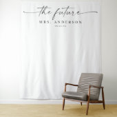 Klassischer 'The Future Mrs' Junggesellinnenabschi Wandteppich (Beispiel)