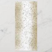 Klassischer Tierdruckleopard Menükarte (Rückseite)