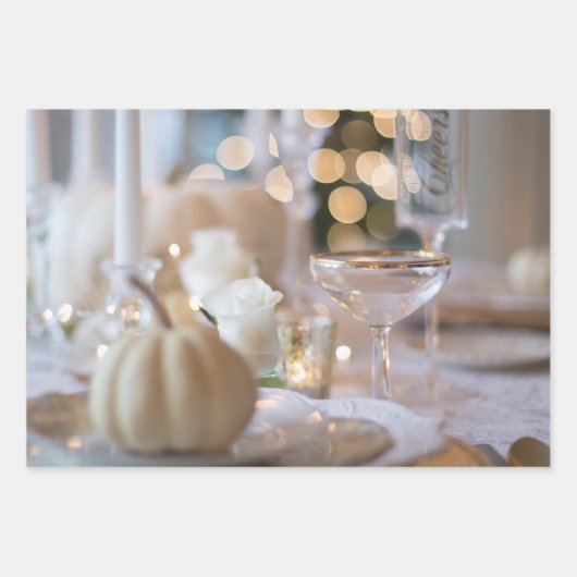 Klassischer Tisch mit Extravaganter Platzierung Geschenkpapier Set (Vorderseite 2)